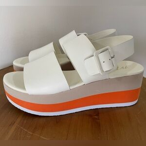 Matisse White Jams Wedge Sandal